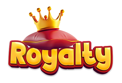 Royalty — crown-and-pillow emblem with the wordmark