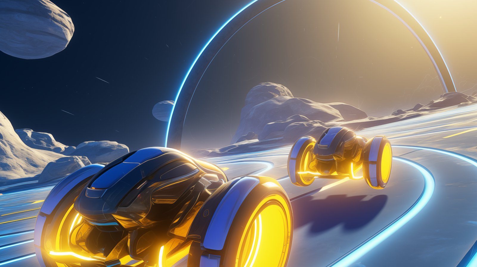 Space Race — generated key-art background