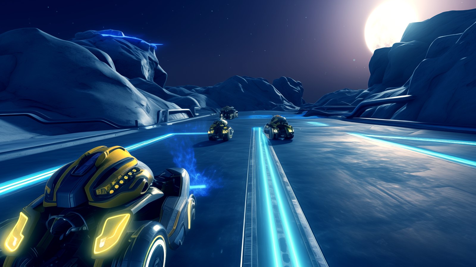 Space Race — generated key-art background