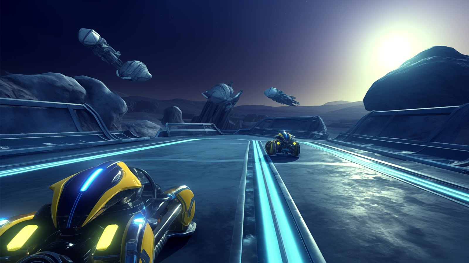 Space Race — generated key-art background
