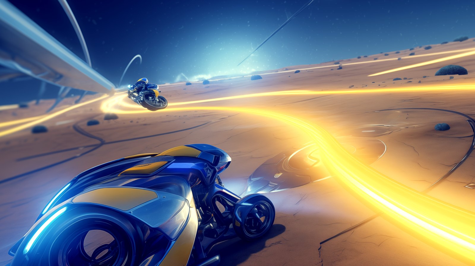 Space Race — generated key-art background