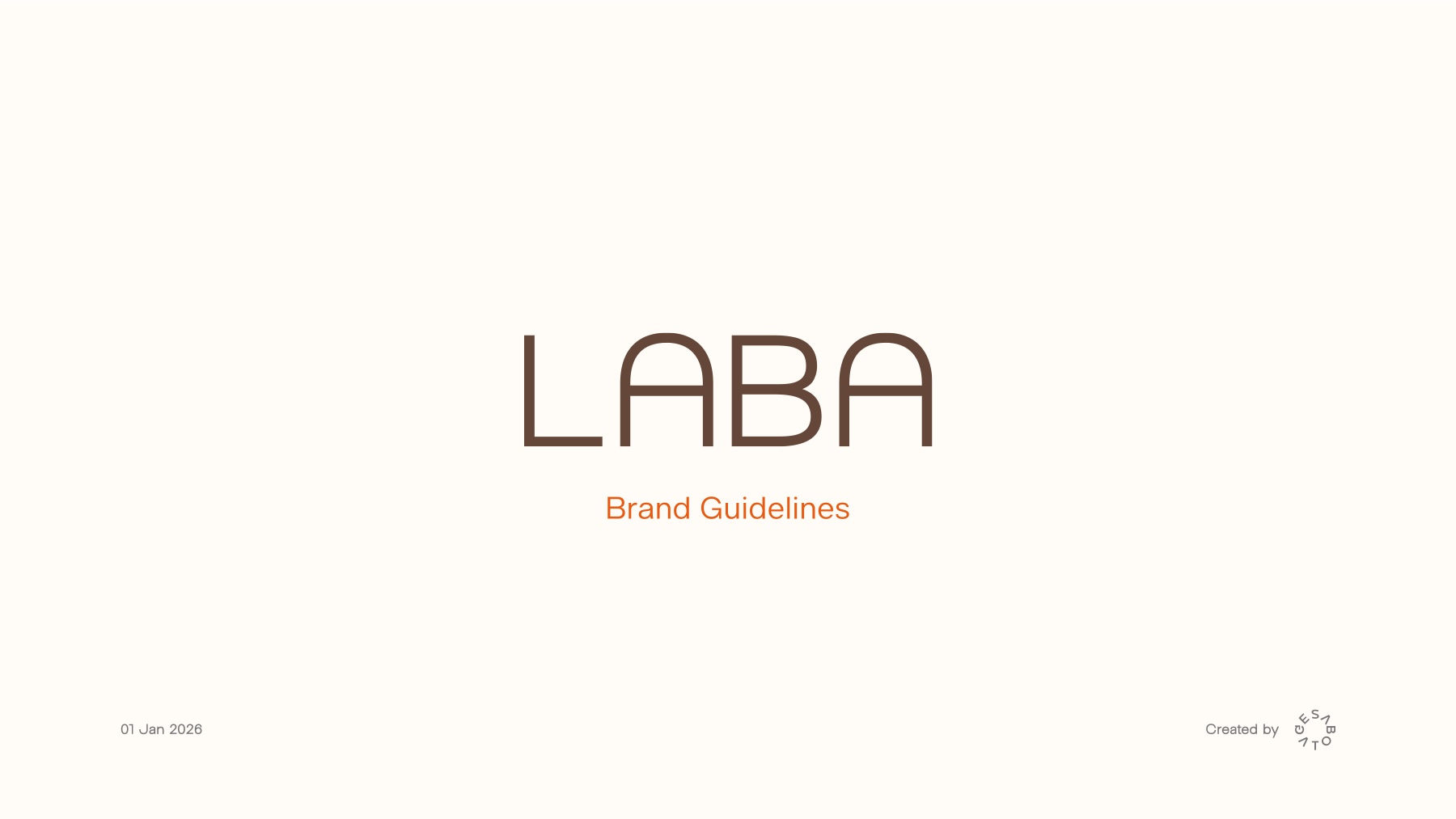 Laba — brand book cover