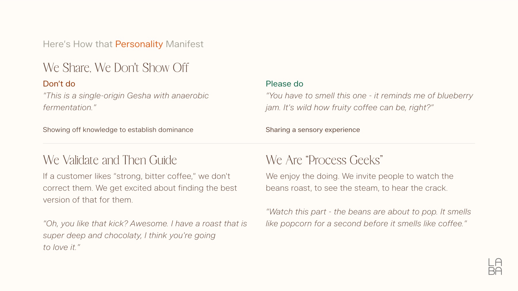 Laba — typography